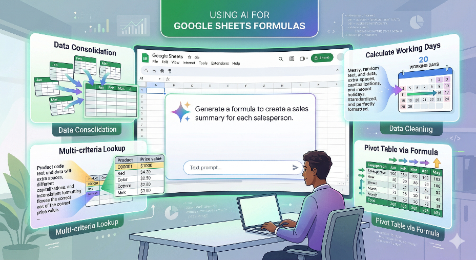 5 Google Sheets Formulas AI Can Write for You (And How to Use Them)